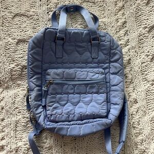 Wild Fable Heart-Quilted Periwinkle Backpack